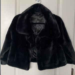 WHBM faux fur shawl